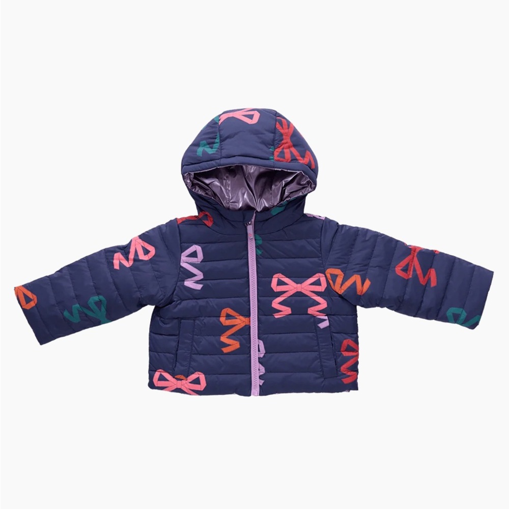 Pink Chicken Girls Reversible Riley Jacket - Multi-Bows